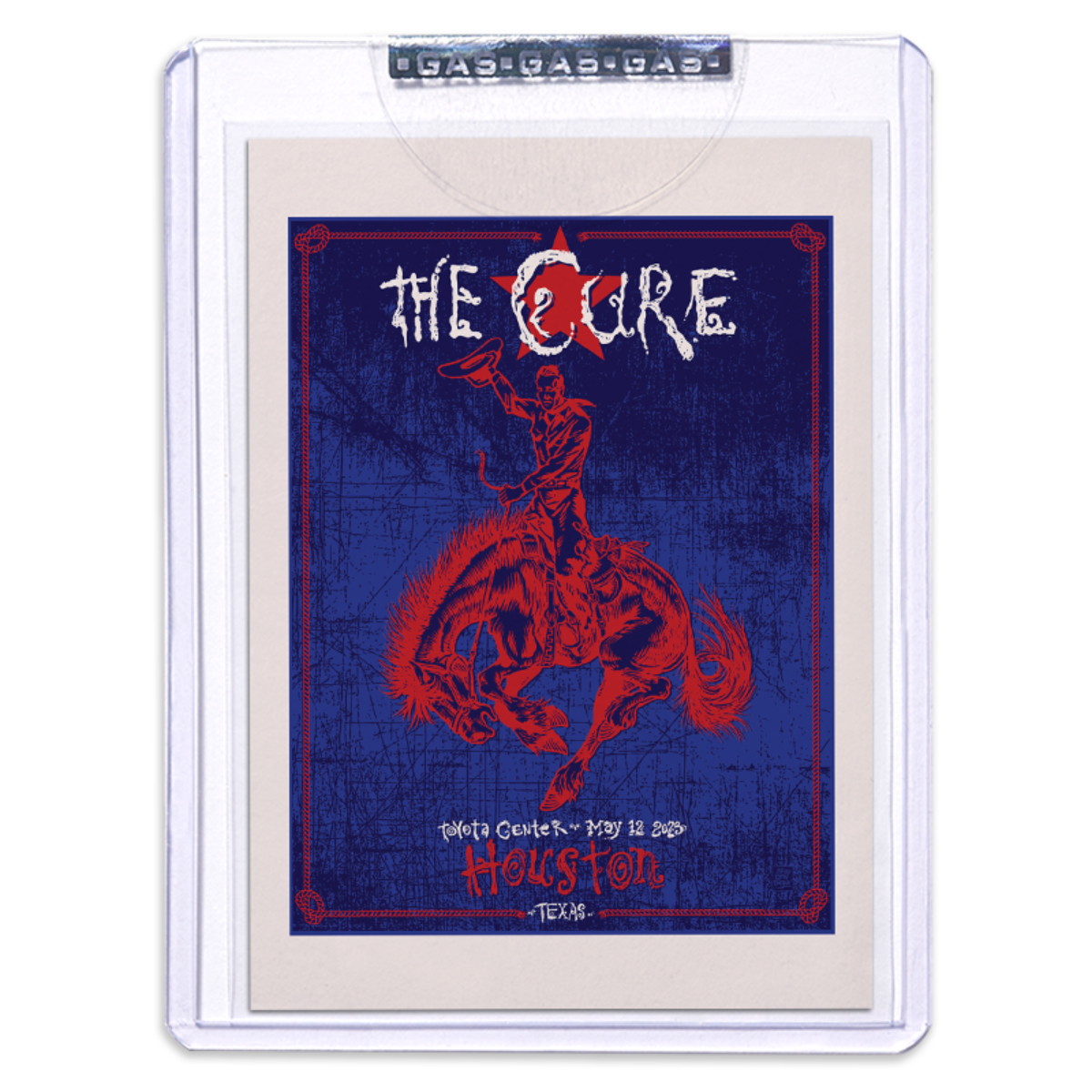 GAS The Cure May 12, 2023, Houston, TX Trading Card by Ben Brown