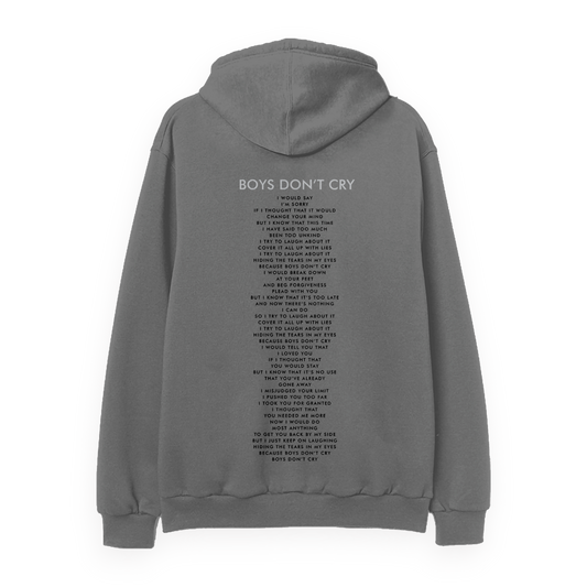 Boys Don't Cry Grey Hoodie
