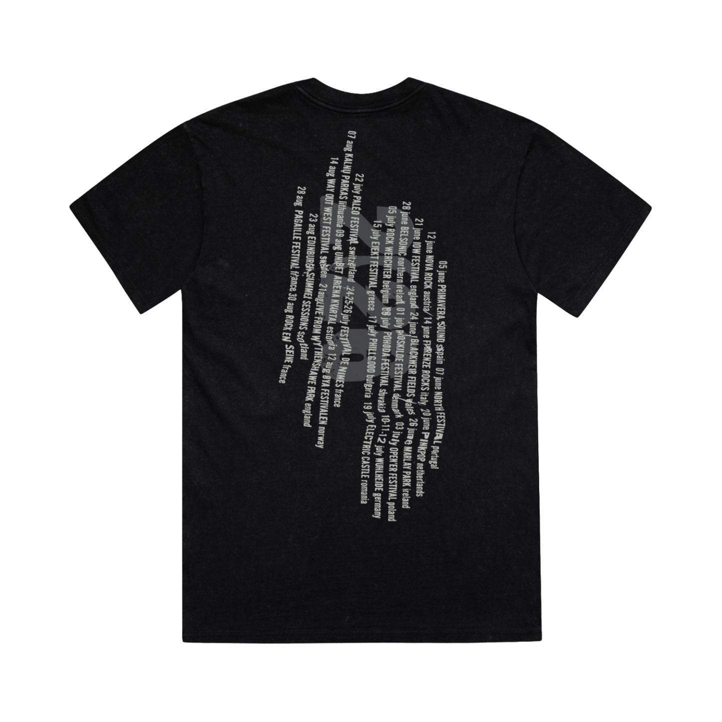 Vertical Festival Summer Black T-Shirt