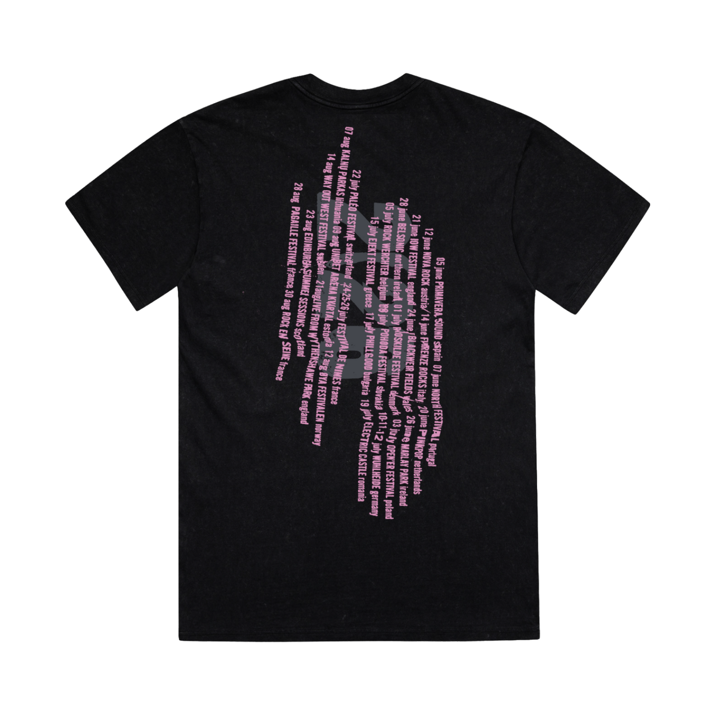 Vertical Festival Summer Black/Pink T-Shirt