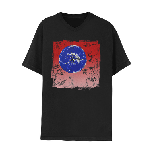 Wish 30th Album Black V-Neck T-Shirt