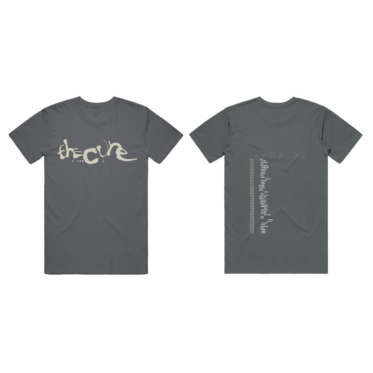 Shows Of A Lost World Logo Charcoal T-Shirt – The Cure UK Store