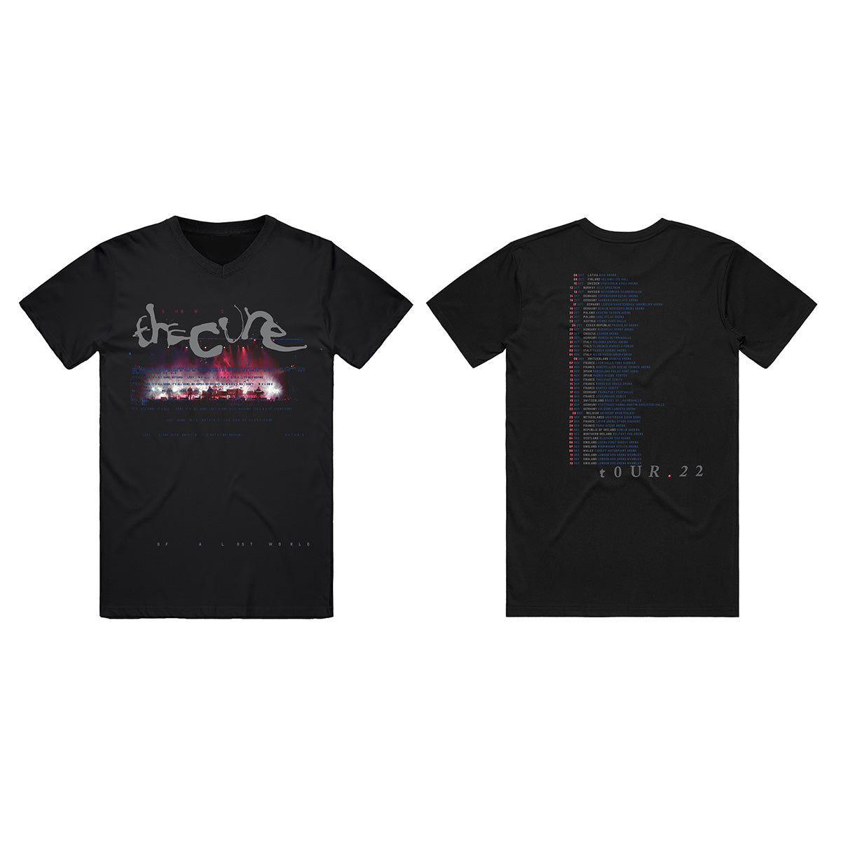 Shows Of A Lost World Band Black V-Neck