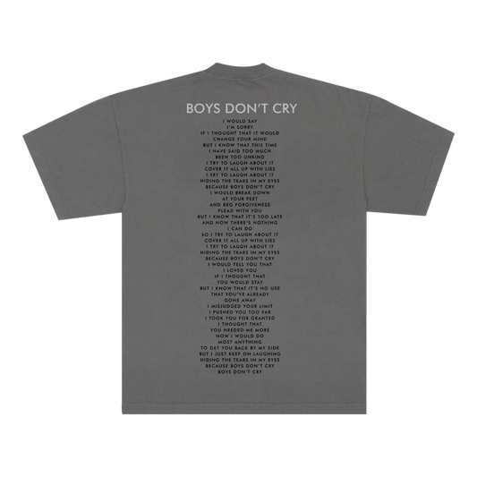 Boys Don't Cry Grey Tee