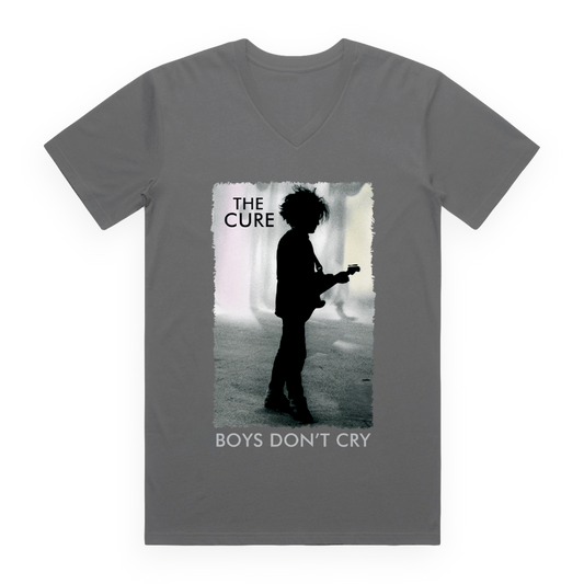 Boys Don't Cry Grey V-Neck Tee