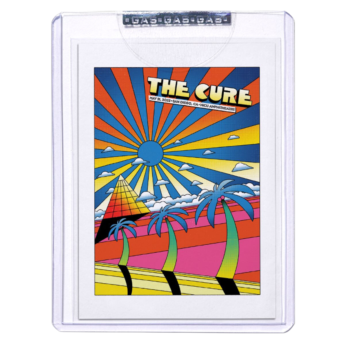 GAS The Cure May 21, 2023, San Diego, CA Trading Card by NateMoonLife