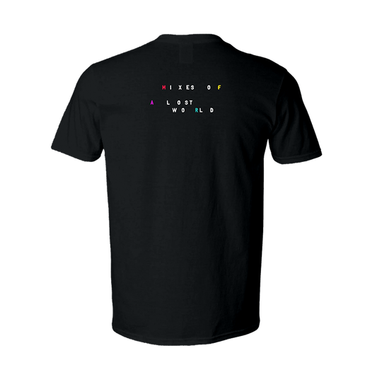 Mixes of a Lost World V-Neck Tee - Black