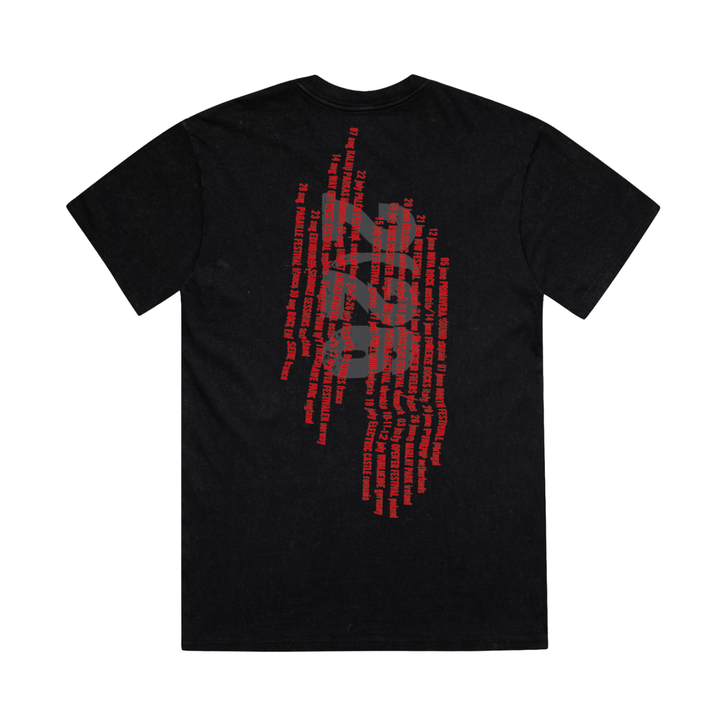 Vertical Festival Summer Black/Red T-Shirt