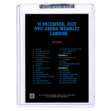 Load image into Gallery viewer, GAS The Cure Dec 11, 2022, London, England Trading Card By Tom Walker
