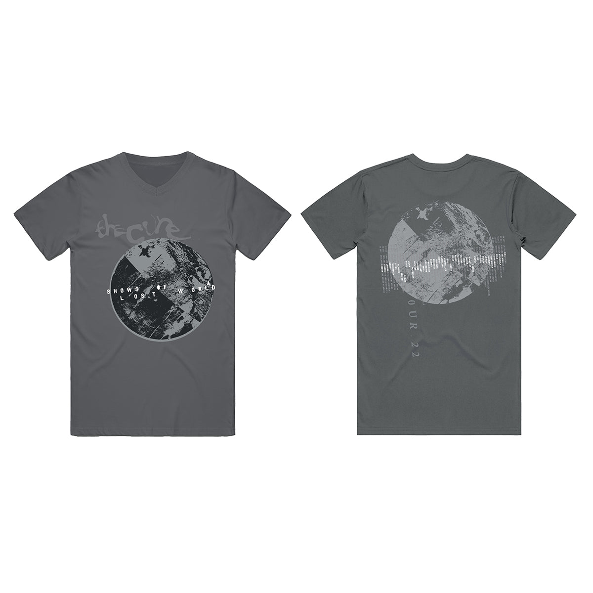 Shows Of A Lost World Charcoal V-Neck