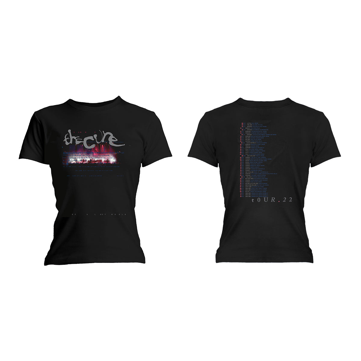 Shows Of A Lost World Band Ladies Black T-Shirt 