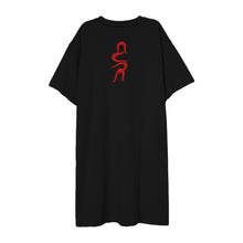 Load image into Gallery viewer, Redbird Black Ladies T-Shirt Dress
